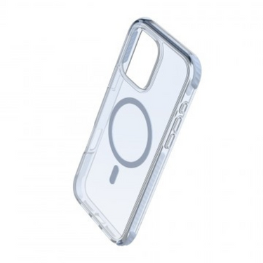 iPhone 16 Pro Max Transparent Drop Protection Case Cover: Enhanced Guard for Screen and Camera, MagSafe Compatibility - Clear Blue